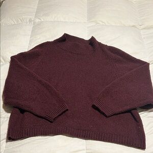 Old Navy Women's Deep Maroon Turtleneck Sweater